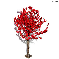 Изкуствено червено дърво за декор Японска вишна 1м - PL343